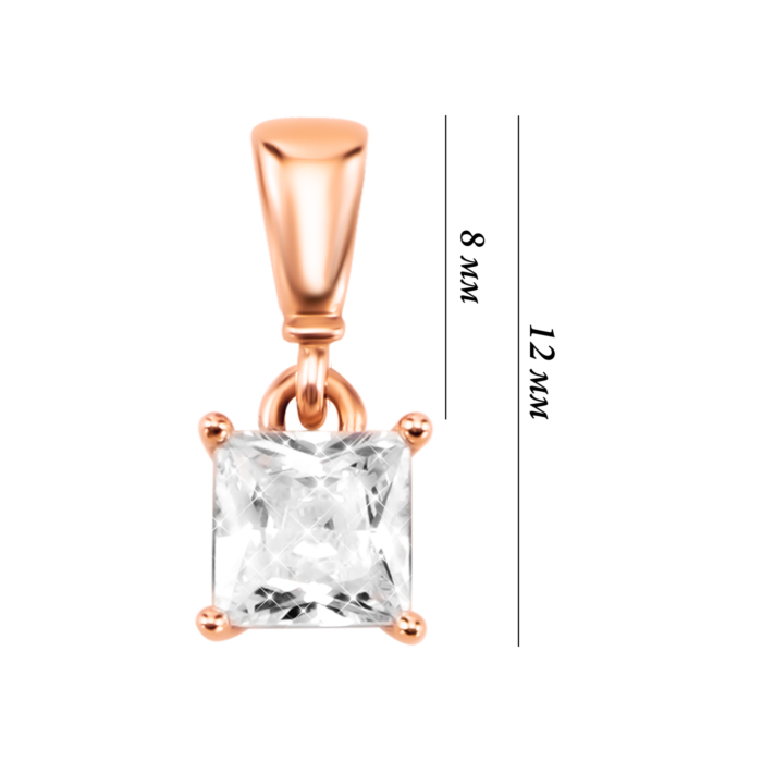 Золота підвіска з фіанітом. Артикул UG531/0312/00/01/01