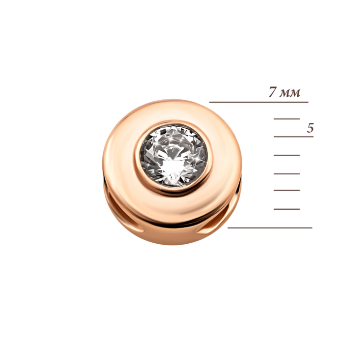 Золота підвіска з фіанітом.Артикул UG5310354110101