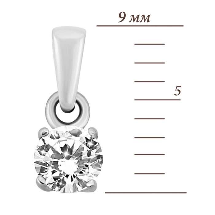 Золота підвіска з фіанітом. Артикул UG5310387210201