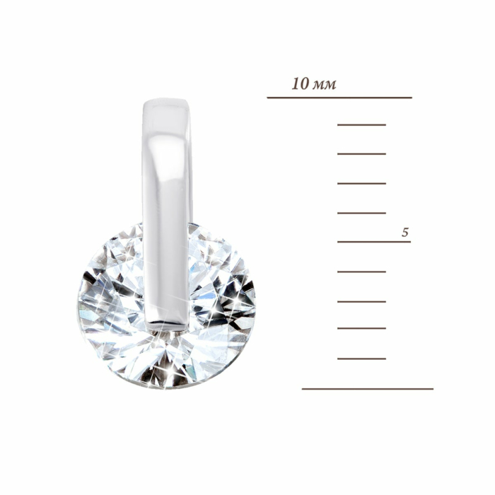 Золота підвіска з фіанітом Royal Zirconia.Артикул UG5П4121/1 Royal