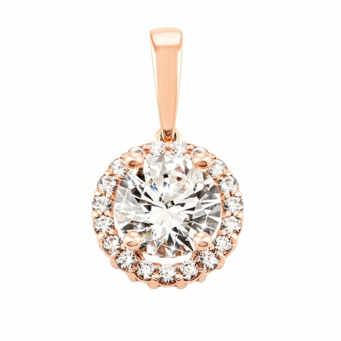 Золота підвіска з фіанітом Royal Zirconia.Артикул UG5П4039 Royal