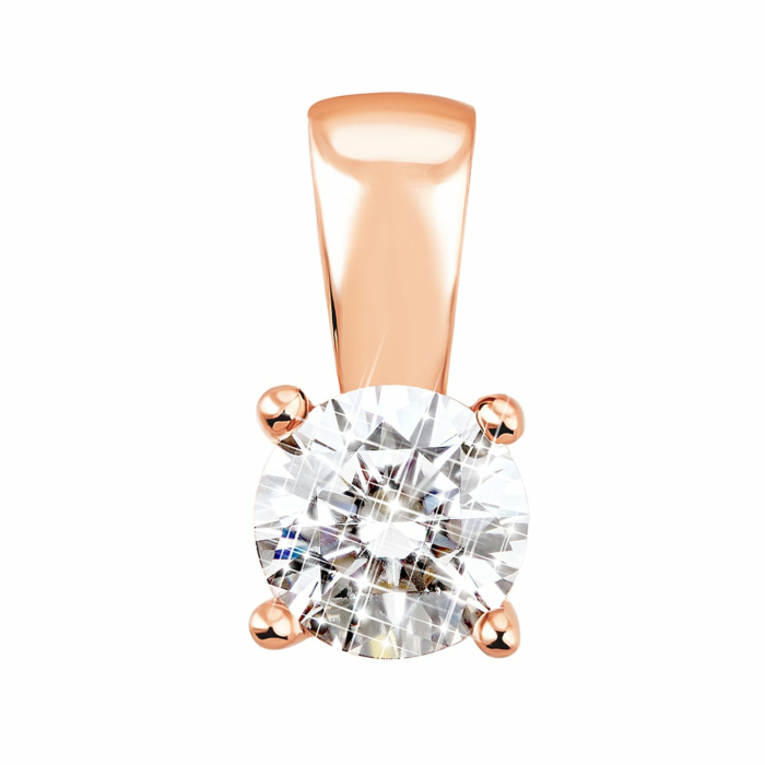 Золота підвіска з фіанітом Royal Zirconia.Артикул UG5П4100 Royal