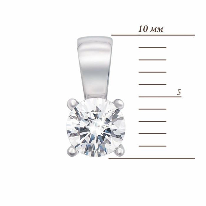 Золота підвіска з фіанітом Royal Zirconia. Артикул UG5П4100/1 Royal