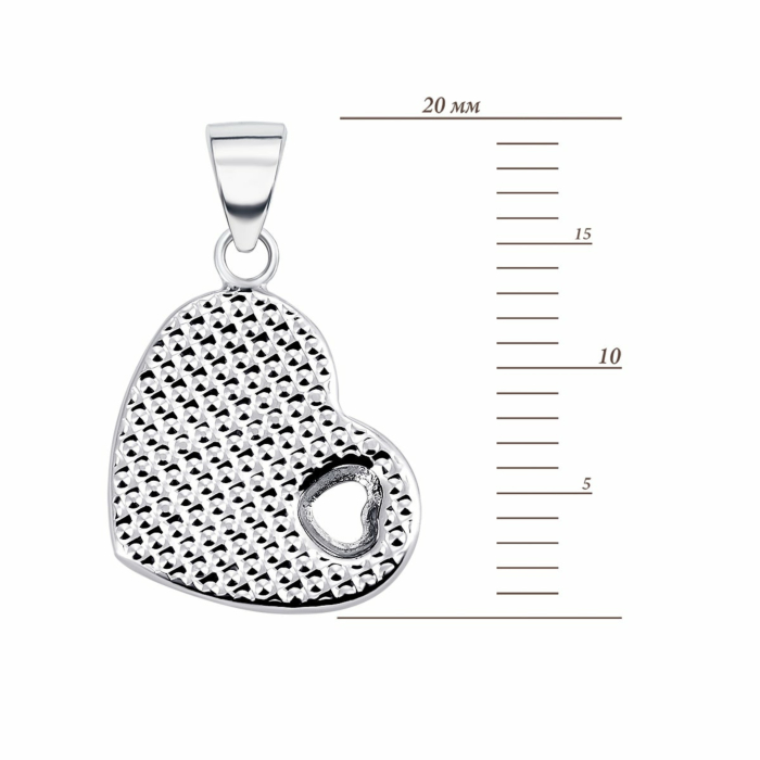 Золота підвіска Серце.Артикул UG53/51/005/1