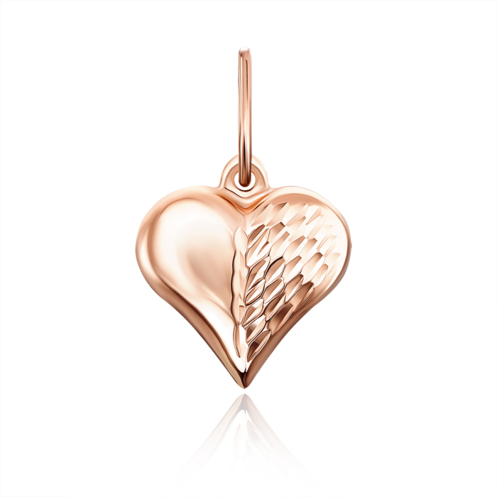 Золота підвіска «Серце». Артикул 33019