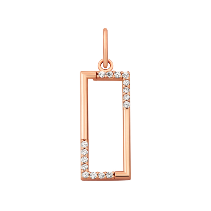 Золота підвіска з фіанітами.Артикул UG53101016401