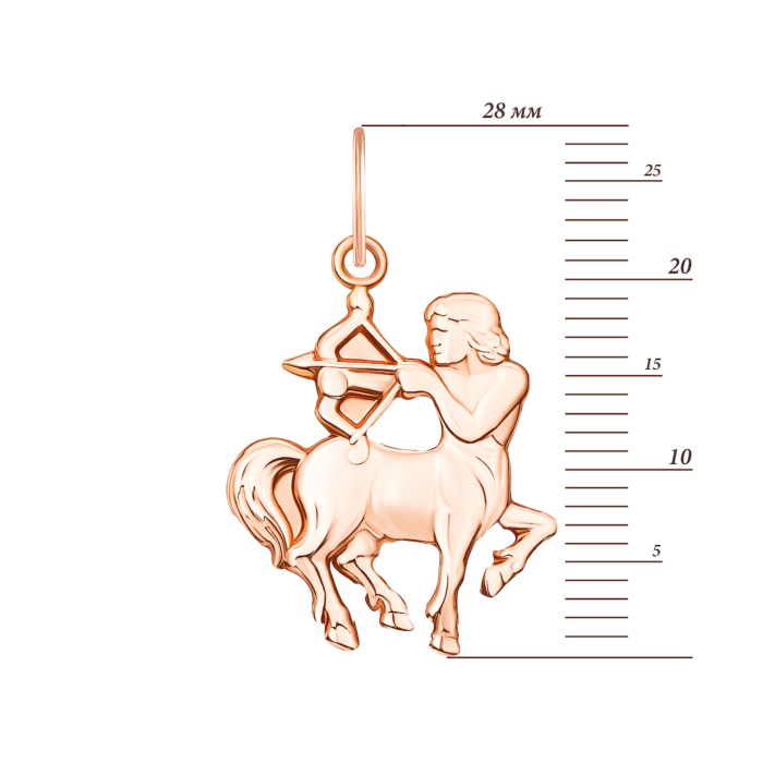 Золота підвіска Стрілець (30509/ст)