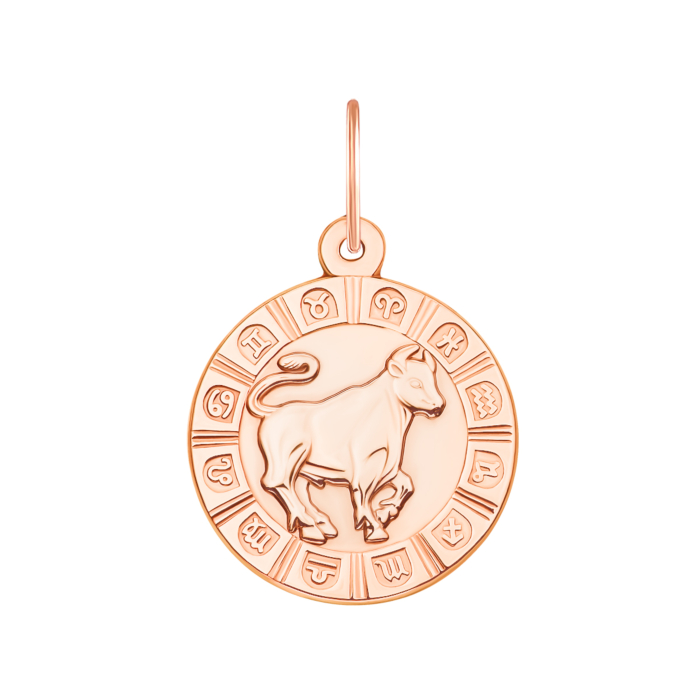 Золота підвіска «Телець». Артикул 30503/тц
