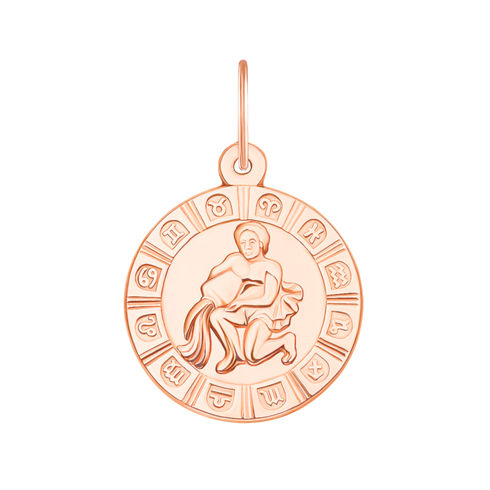 Золота підвіска «Водолій». Артикул 30503/вд