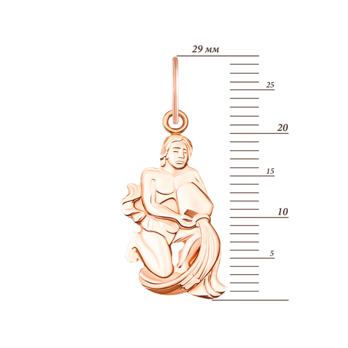 Золота підвіска Водолій (30509/вд)