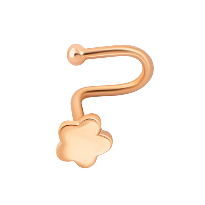 Золота сережка-пірсинг.Артикул UG52112018501