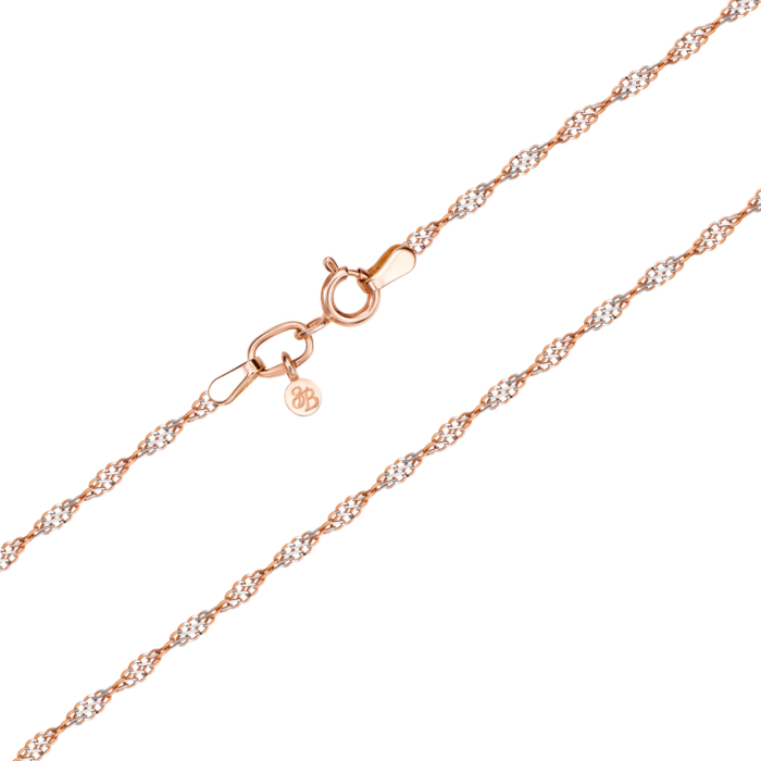 Золотая цепочка без вставки. Артикул 66987-2-3/01 (66087б)