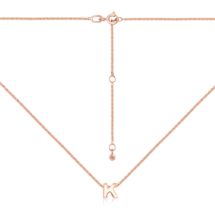 Золотая цепочка с буквой «К» без вставки. Артикул 31793-к/66024-3/01/0