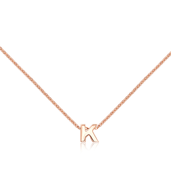 Золотая цепочка с буквой «К» без вставки. Артикул 31793-к/66024-3/01/0