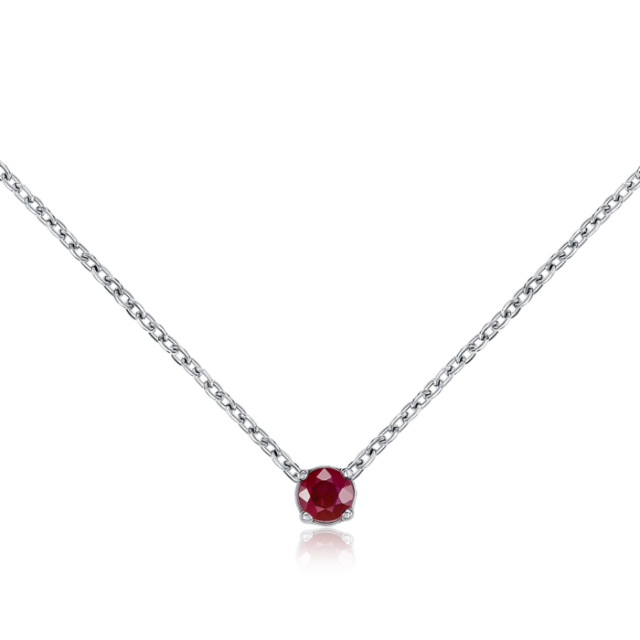 Золотое колье с рубином. Артикул 53994/02/1/8195