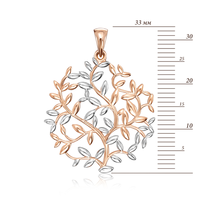 Золота підвіска без вставки. Артикул 31894/01/1