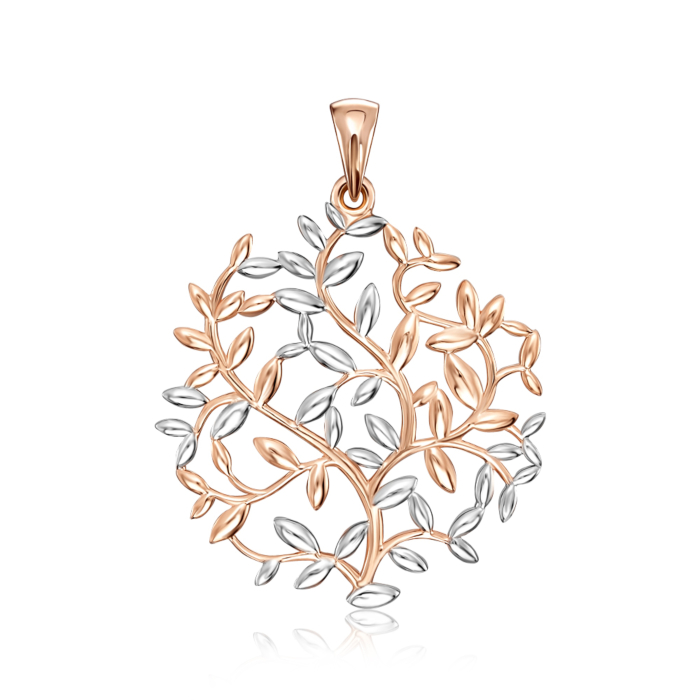 Золота підвіска без вставки. Артикул 31894/01/1