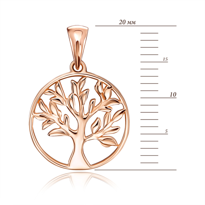 Золота підвіска «Дерева життя» без вставки. Артикул 31824/01/0