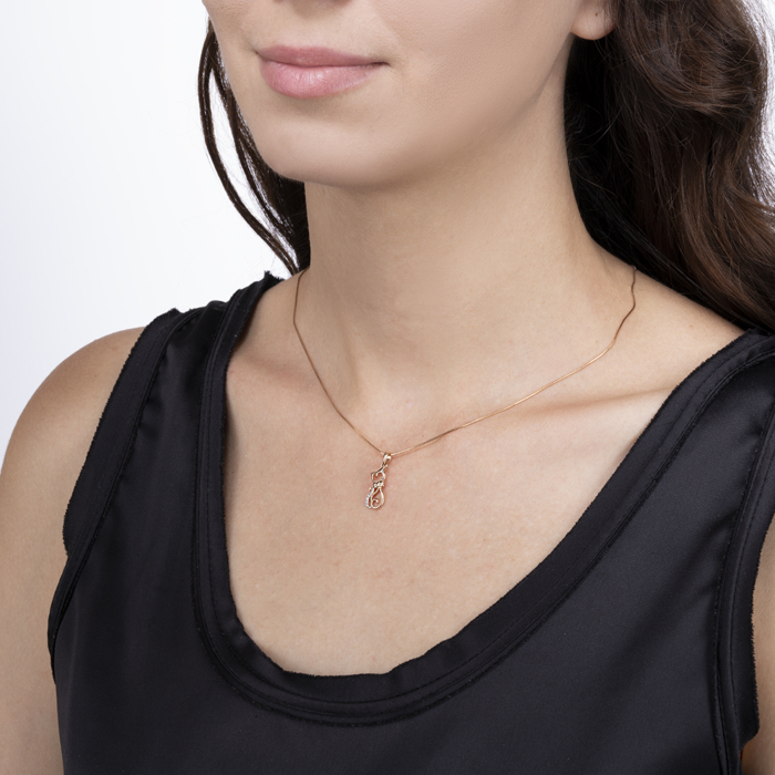 Золота підвіска «Кішечка». Артикул 31613