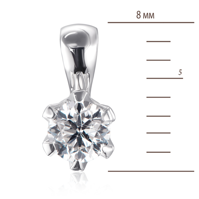 Золота підвіска з діамантом. Артикул 560056/02/1/8023