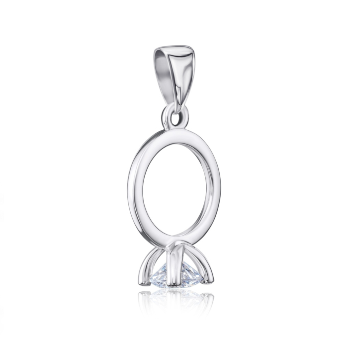 Золота підвіска з фіанітом. Артикул 31844/02/1/22