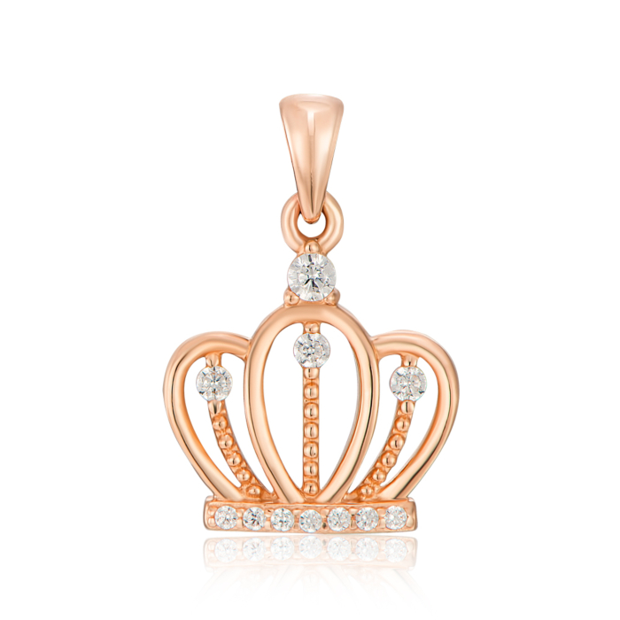 Золота підвіска з фіанітами. Артикул 32340/01/0/944