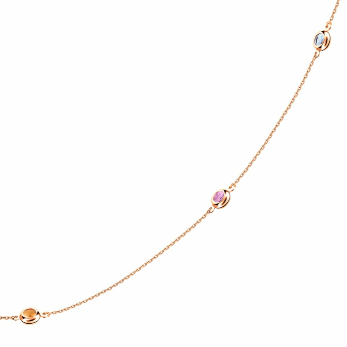 Золотое колье с кварцем. Артикул UG54/21/261