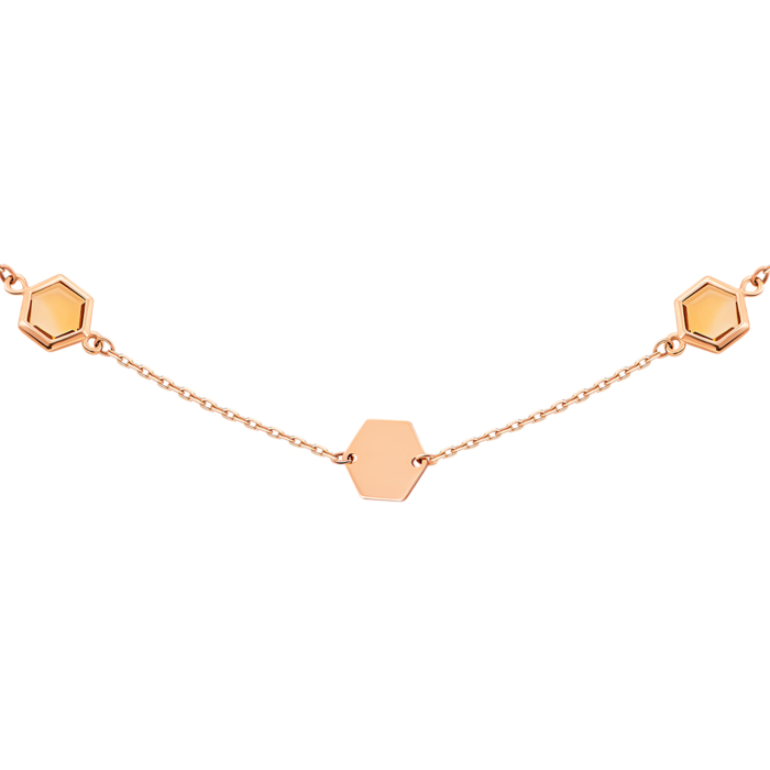 Золотое колье с кварцем.Артикул UG54/21/131