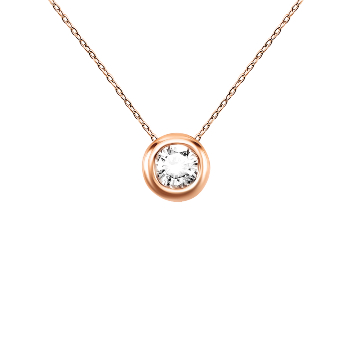 Золотое колье с фианитом. Артикул UG54111012201