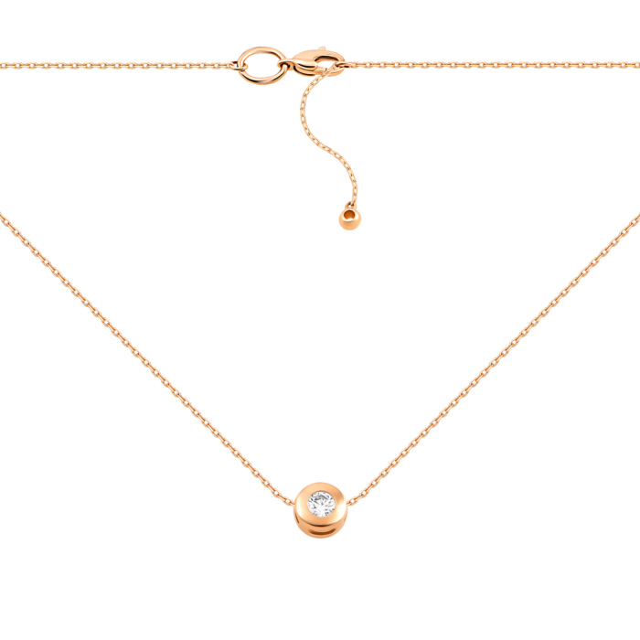 Золотое колье с фианитом.Артикул UG5710371810101