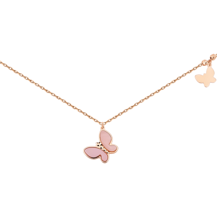 Золоте кольє з перламутром.Артикул UG54/21/314