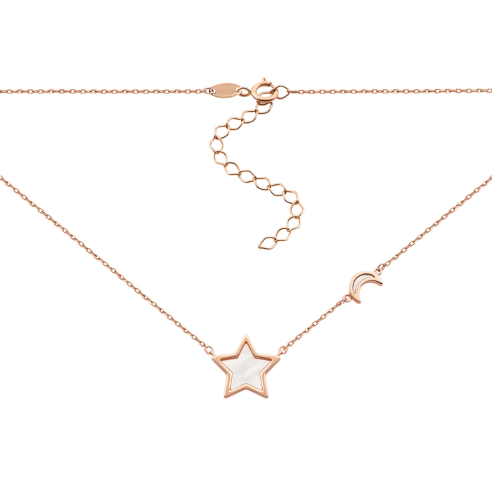 Золотое колье с перламутром.Артикул UG54/21/320