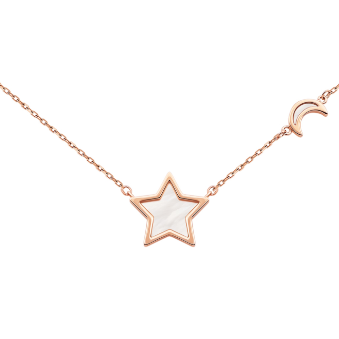 Золотое колье с перламутром.Артикул UG54/21/320