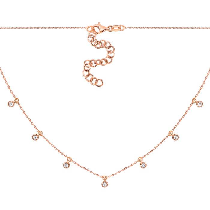 Золотое колье с бриллиантами. Артикул UG54111010501 D