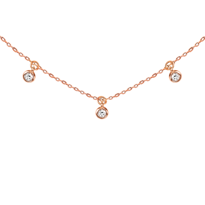 Золотое колье с бриллиантами. Артикул UG54111010501 D