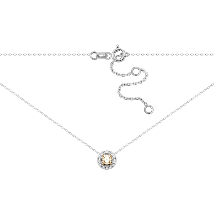 Золоте кольє з діамантами.Артикул UG54111011205 D