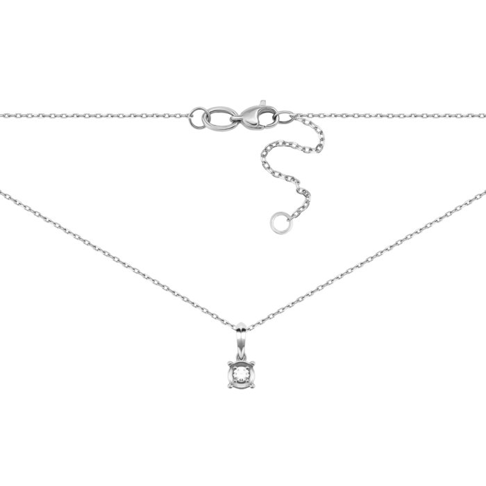 Золоте кольє з діамантом. Артикул UG57104826202