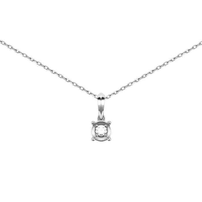 Золоте кольє з діамантом. Артикул UG57104826202