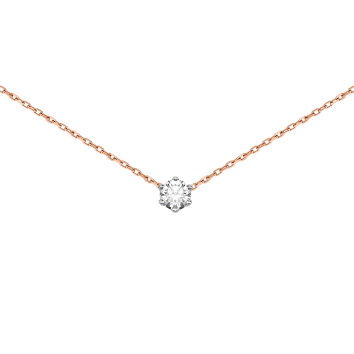 Золотое колье с бриллиантом.Артикул UG57111476201