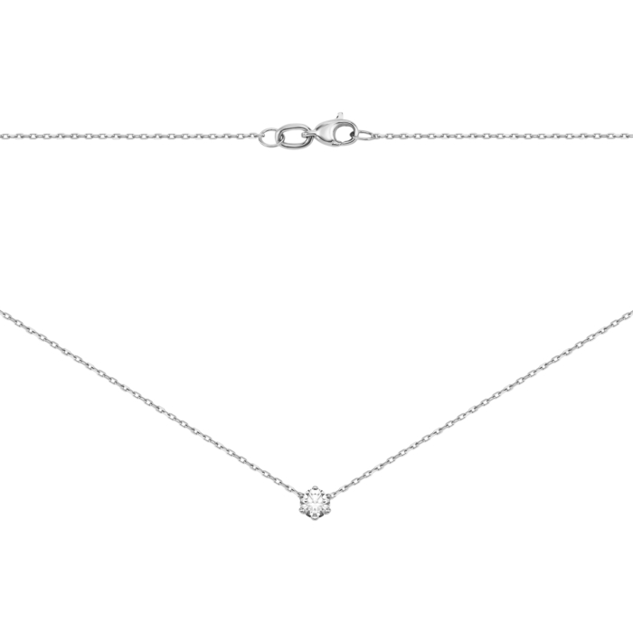 Золотое колье с бриллиантом.Артикул UG57111476202