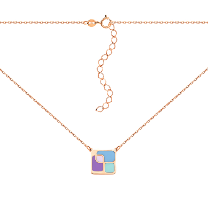 Золотое колье с эмалью.Артикул UG54/21/317