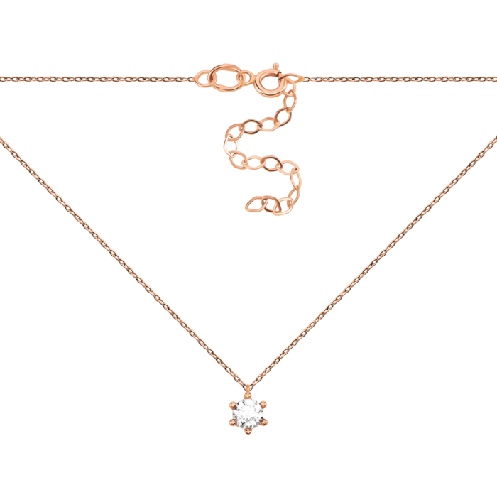 Золотое колье с фианитом. Артикул UG54111011101