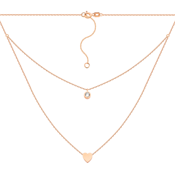 Золотое колье с фианитом.Артикул UG54111012801