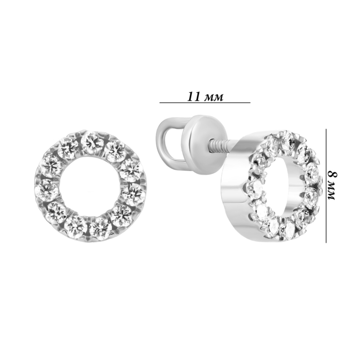 Золоті пусети з діамантами. Артикул UG52111998202