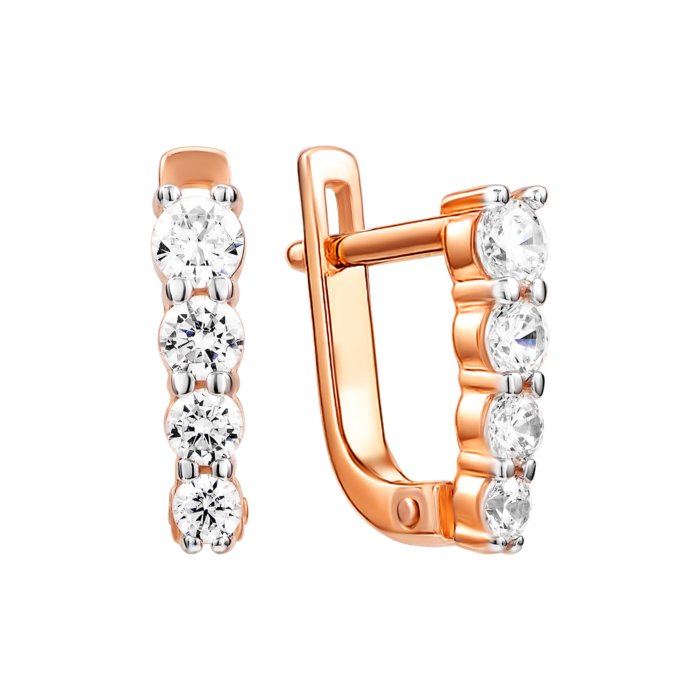 Золотые серьги с фианитами Tesori. Артикул UG521881/01/1/4190