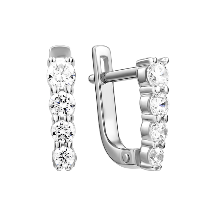 Золоті сережки з фіанітами Tesori. Артикул UG521881/02/1/4190