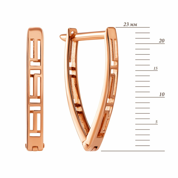 Золотые серьги.Артикул UG520/0243/00/01/01
