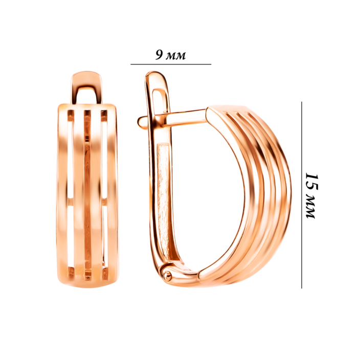 Золотые серьги. Артикул UG520/0304/00/01/01