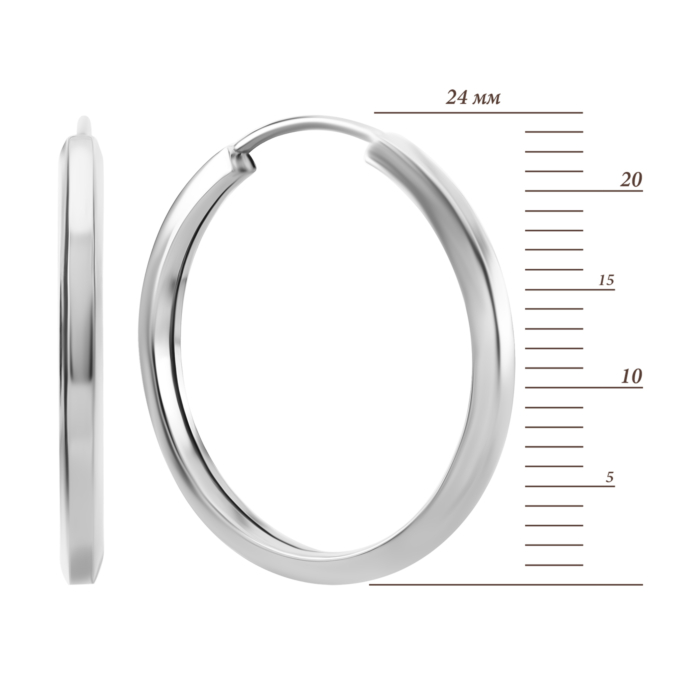 Золоті сережки-конго.Артикул UG52/40/246/1