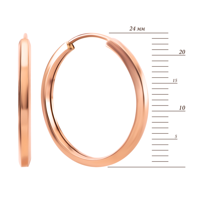 Золотые серьги-конго.Артикул UG52/40/246